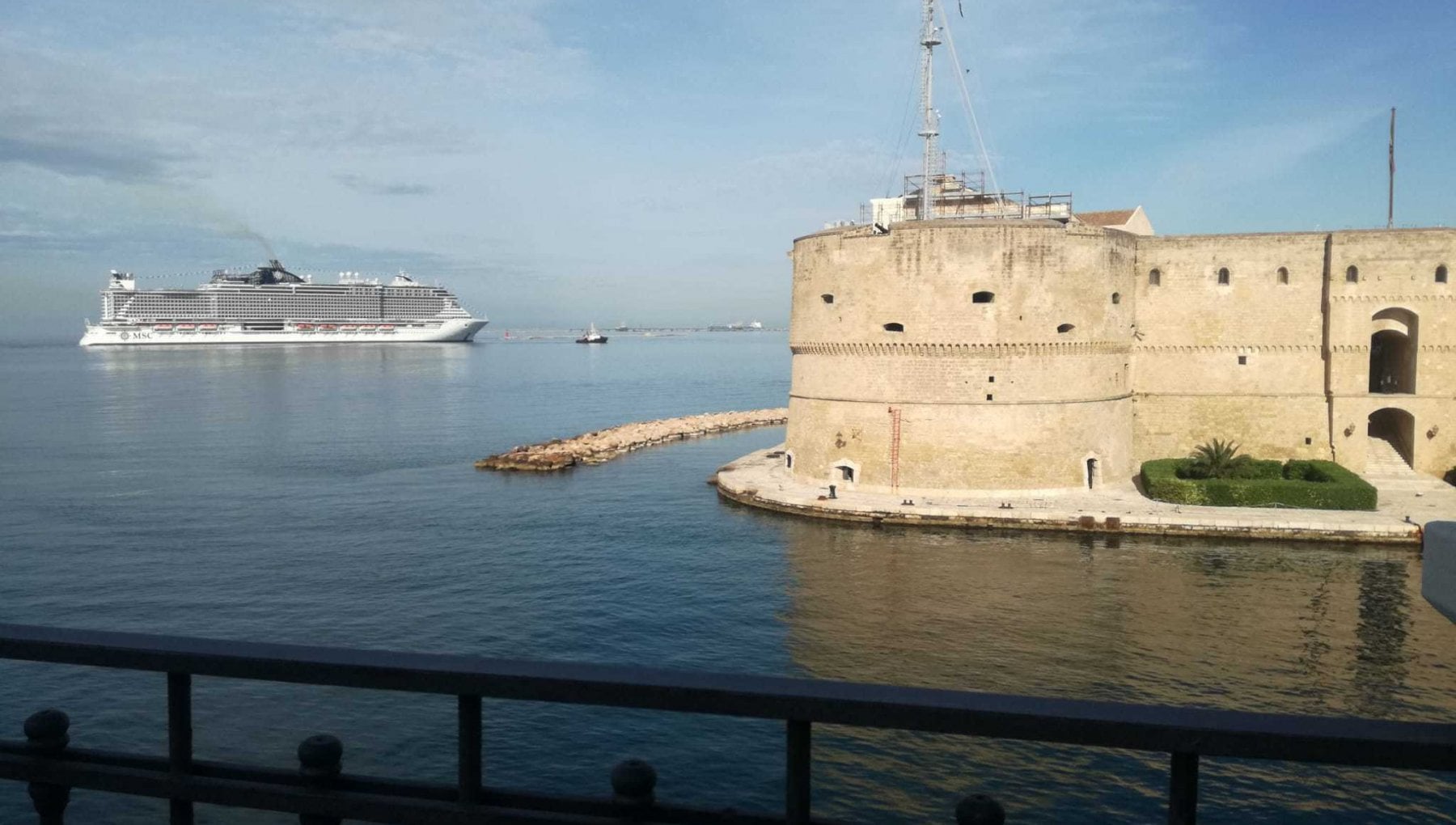 Taranto è meta ambita per le crociere.