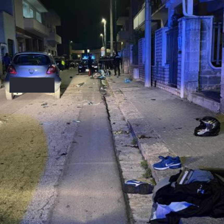 Lecce-Merine incidente mortale in serata